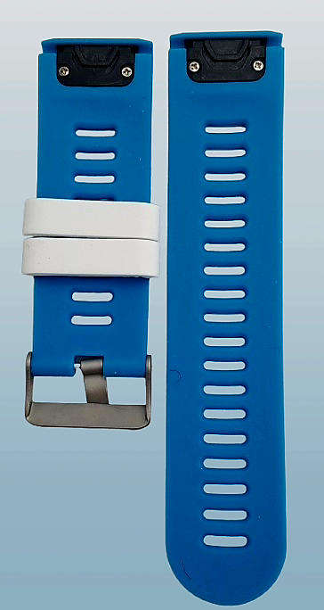 New 26mm Blue Silicone Quick fit Band for Garmin Fenix-Tactix-enduro-(see compatibility )