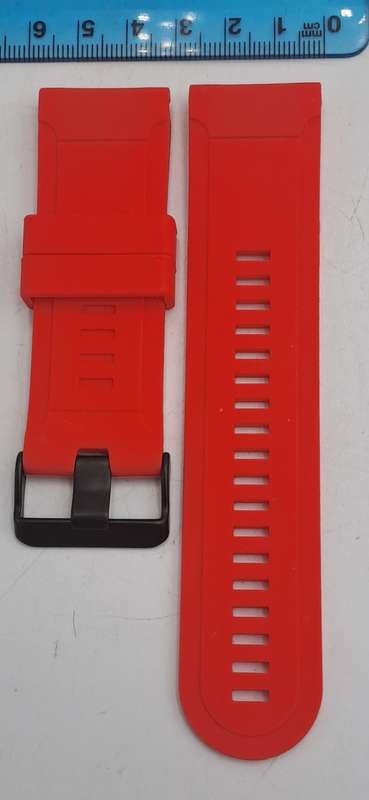 New 26mm Flame Red Silicone Quick fit Band for Garmin Fenix-Tactix-enduro-(see compatibility-)