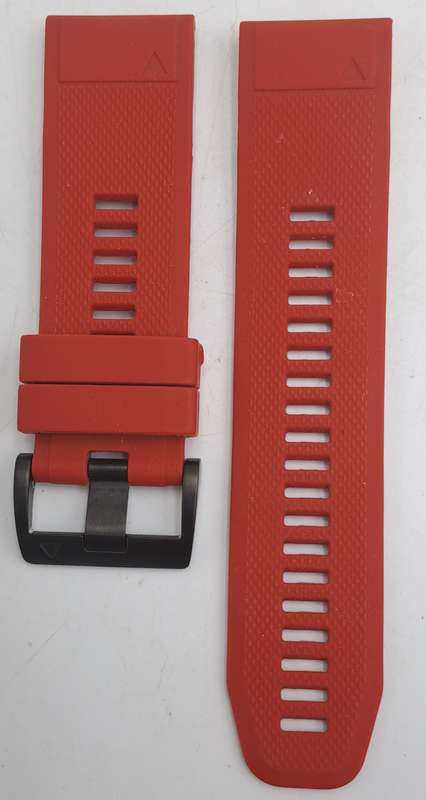 New 26mm Red Silicone Quick fit Band for Garmin Fenix-Tactix-enduro-(see compatibility-)