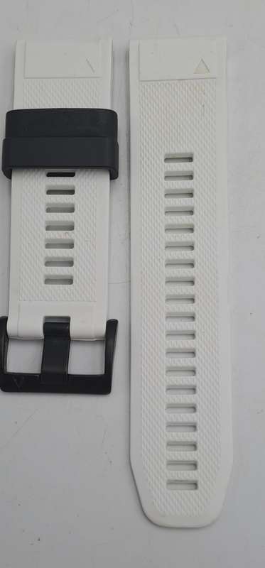 New 26mm White Silicone Quick fit Band for Garmin Fenix-Tactix-enduro-(see compatibility )
