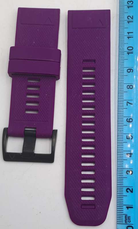 New 26mm Purple Silicone Quick fit Band for Garmin Fenix-Tactix-enduro-Instinct-(see compatibility )