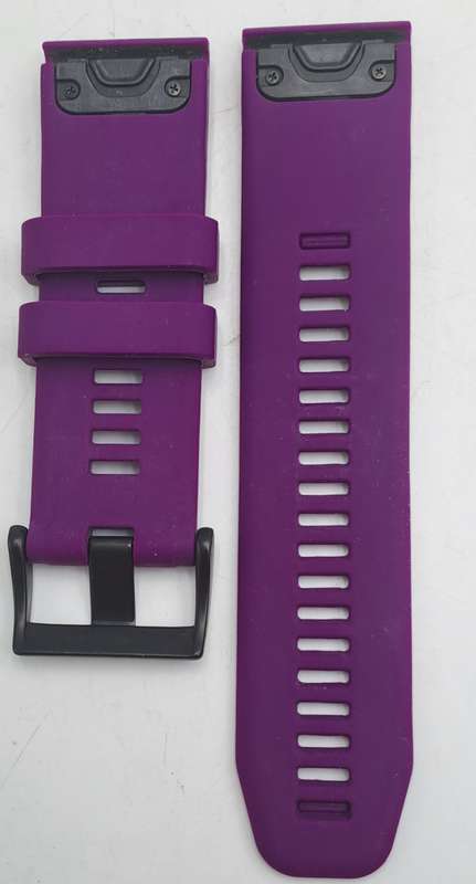 New 26mm Purple Silicone Quick fit Band for Garmin Fenix-Tactix-enduro-Instinct-(see compatibility )