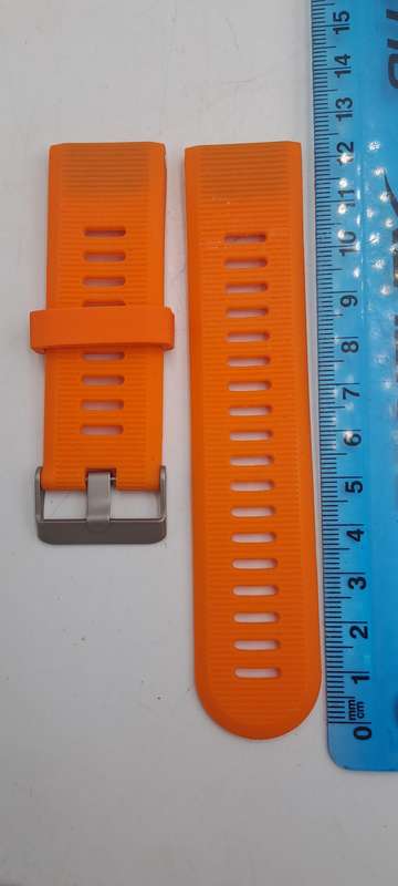New 26mm Orange Silicone Quick fit Band for Garmin Fenix-Tactix-enduro-(see compatibility )