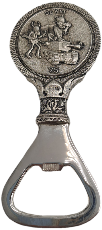 Vintage Collectable -1975 South Africa Army -De Wet Battalion-Metal Bottle Opener