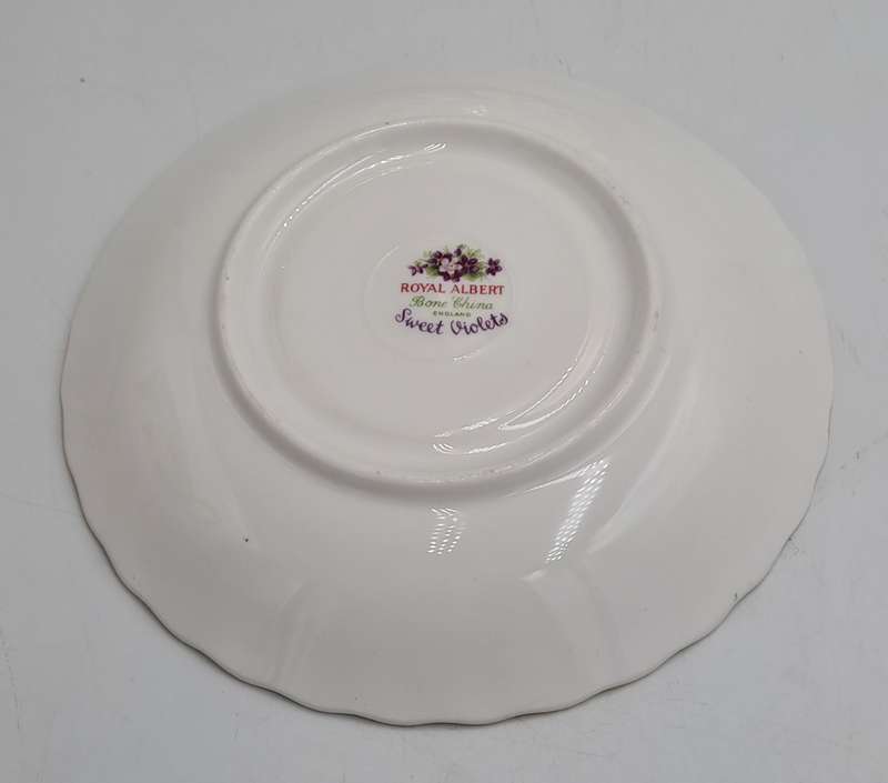 Vintage Royal Albert SWEET VIOLETS Tea Trio Bone China (12 Available) Excellent Condition
