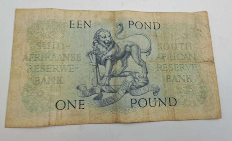 1951 South Africa  1 Pound Note -Afrikaans - English-M.H de Kock