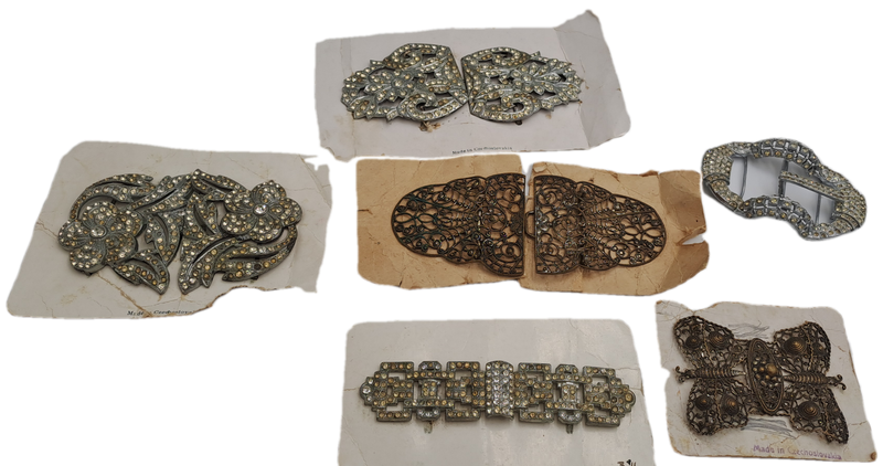 1950's art Deco Costume Jewelry 6 pieces Made in Czechoslovakia