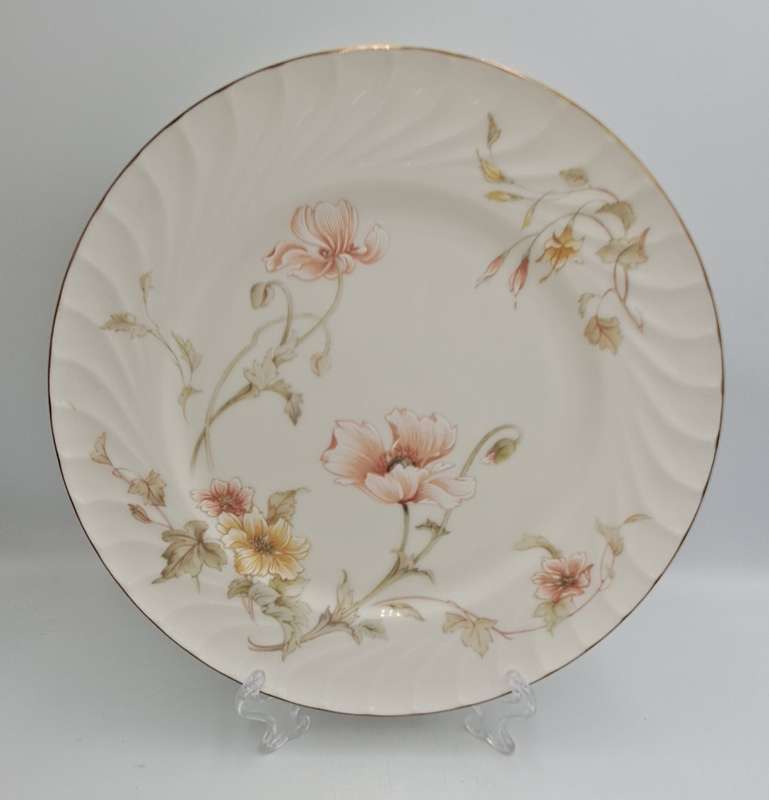 Vintage Gorham TRELLIS Fine China Dinner Plate 24kt Gold Hand Banded Japan-Mint -6 Available