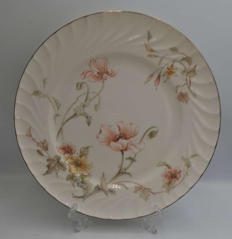 Vintage Gorham TRELLIS Fine China Dinner Plate 24kt Gold Hand Banded Japan-Mint -6 Available