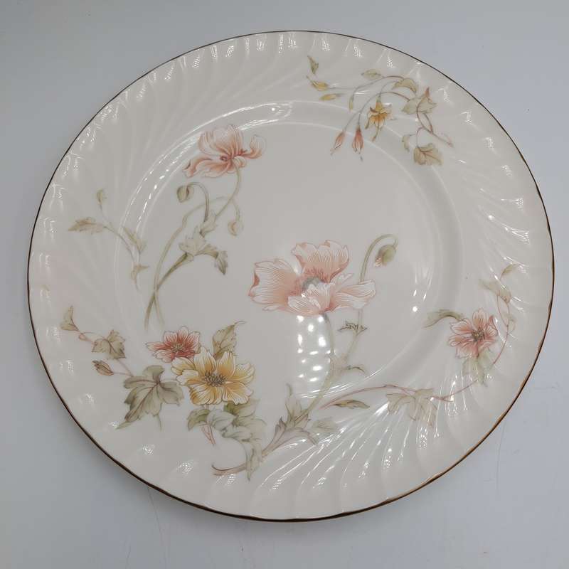Vintage Gorham TRELLIS Fine China Dinner Plate 24kt Gold Hand Banded Japan-Mint -6 Available
