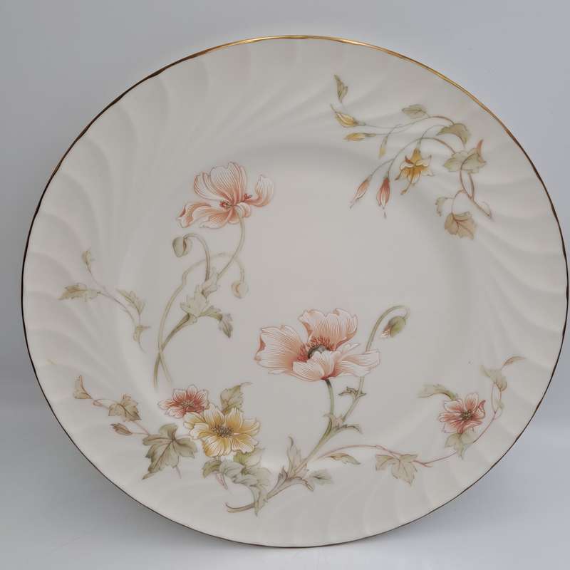Vintage Gorham TRELLIS Fine China Dinner Plate 24kt Gold Hand Banded Japan-Mint -6 Available