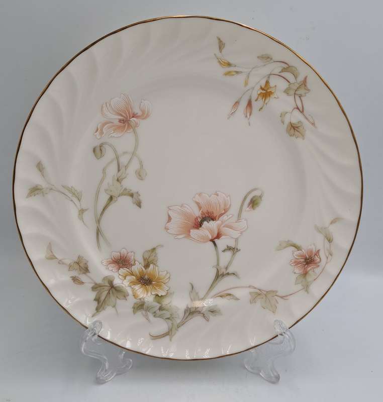 Vintage Gorham TRELLIS Fine China Salad Plate 24kt Gold Hand Banded Japan-Mint -6 Available