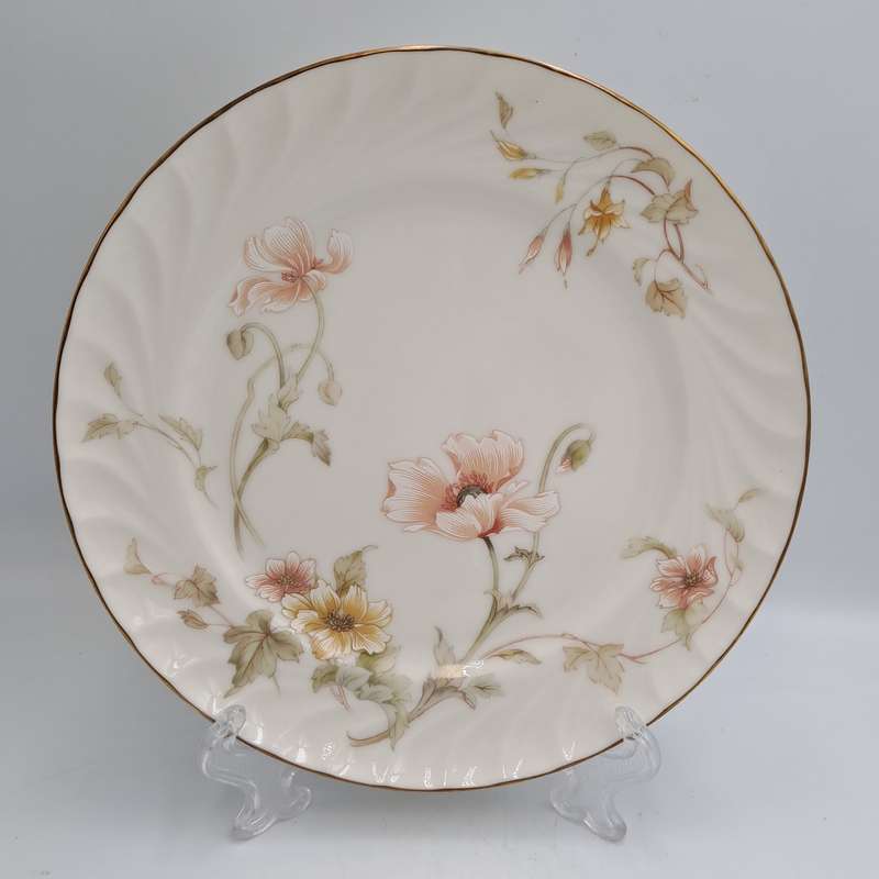 Vintage Gorham TRELLIS Fine China Salad Plate 24kt Gold Hand Banded Japan-Mint -6 Available
