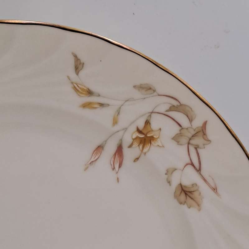 Vintage Gorham TRELLIS Fine China Salad Plate 24kt Gold Hand Banded Japan-Mint -6 Available