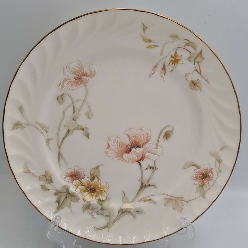 Vintage Gorham TRELLIS Fine China Salad Plate 24kt Gold Hand Banded Japan-Mint -6 Available
