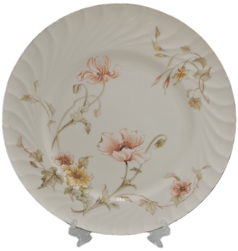Vintage Gorham TRELLIS Fine China Dinner Plate 24kt Gold Hand Banded Japan-Mint -6 Available