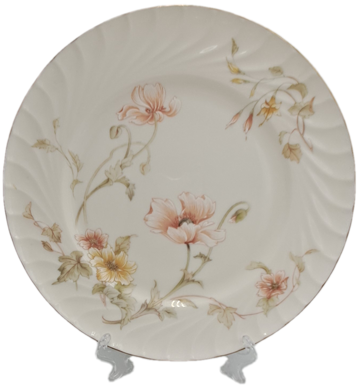 Vintage Gorham TRELLIS Fine China Dinner Plate 24kt Gold Hand Banded Japan-Mint -6 Available