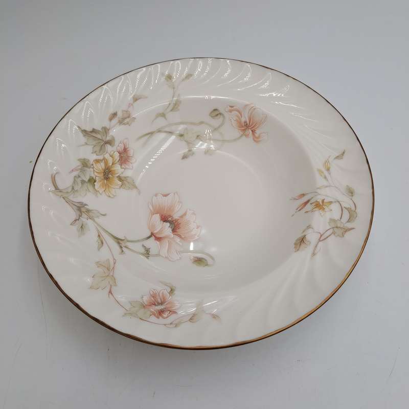 Vintage Gorham TRELLIS Fine China Soup Bowl 24kt Gold Hand Banded Japan-Mint Condition-6 Available