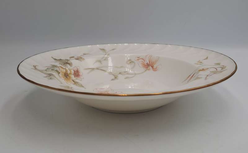 Vintage Gorham TRELLIS Fine China Soup Bowl 24kt Gold Hand Banded Japan-Mint Condition-6 Available