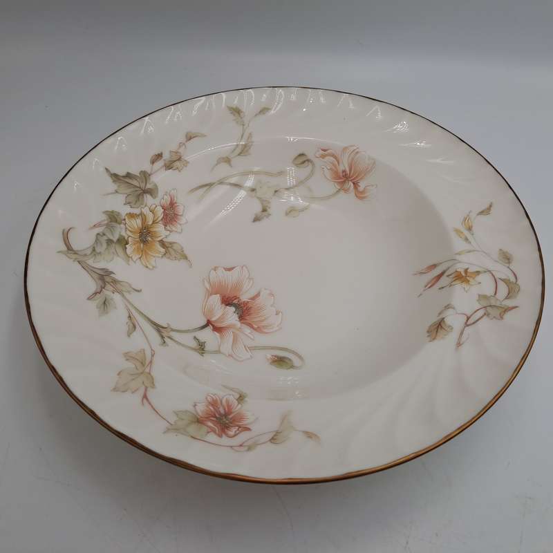 Vintage Gorham TRELLIS Fine China Soup Bowl 24kt Gold Hand Banded Japan-Mint Condition-6 Available