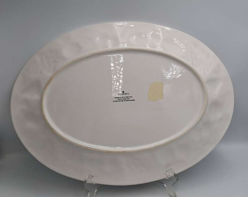 A Large Porcelain Woolworths Oval Serving Platter Imported from Portugal