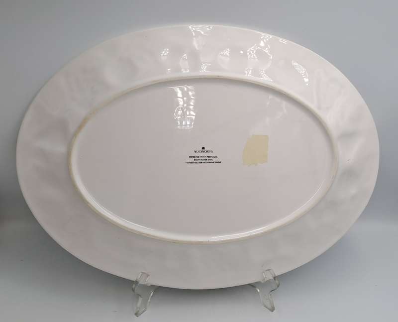 A Large Porcelain Woolworths Oval Serving Platter Imported from Portugal