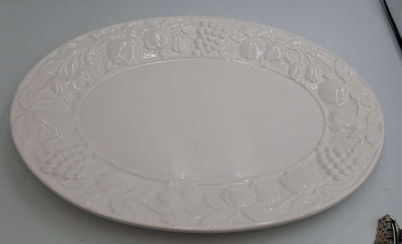 A Large Porcelain Woolworths Oval Serving Platter Imported from Portugal