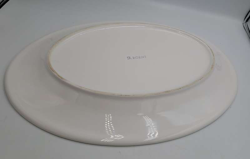 A Large Porcelain REDENT Oval Serving Platter