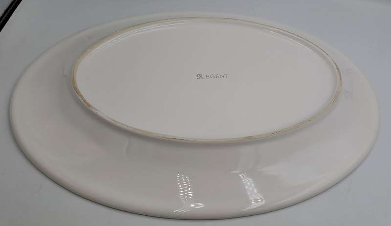 A Large Porcelain REDENT Oval Serving Platter