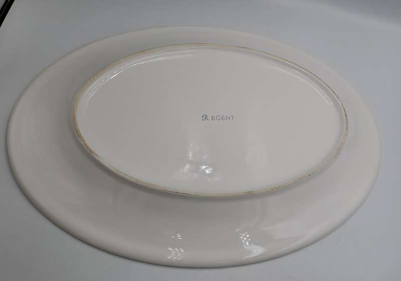 A Large Porcelain REDENT Oval Serving Platter