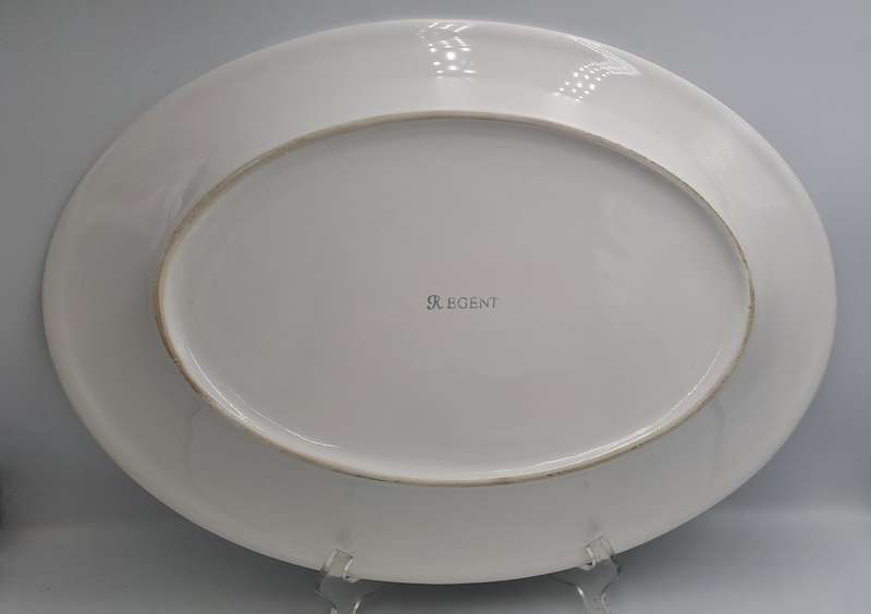 A Large Porcelain REDENT Oval Serving Platter