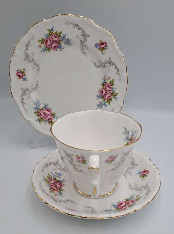 Vintage Royal Albert TRANQUILLITY Bone China Trio (Cup has a small chip)