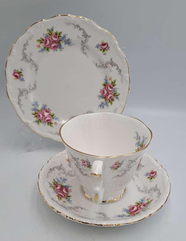 Vintage Royal Albert TRANQUILLITY Bone China Trio (Cup has a small chip)