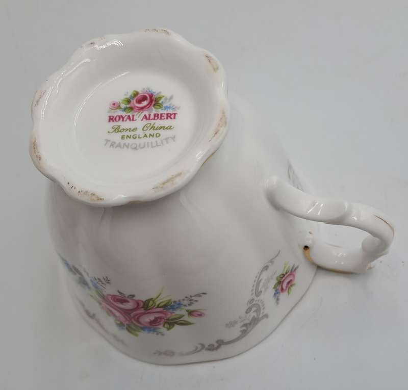 Vintage Royal Albert TRANQUILLITY Bone China Trio (Cup has a small chip)