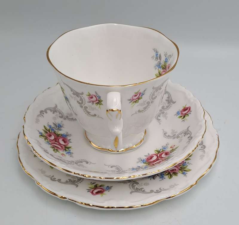 Vintage Royal Albert TRANQUILLITY Bone China Trio (Cup has a small chip)