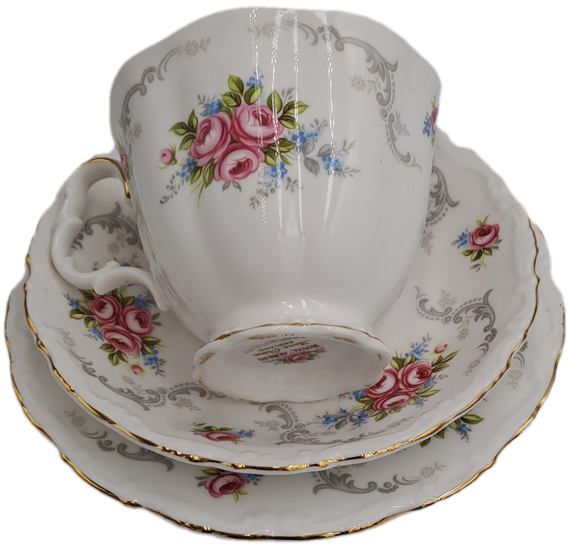 Vintage Royal Albert TRANQUILLITY Bone China Trio (Cup has a small chip)
