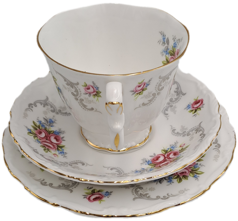 Vintage Royal Albert TRANQUILLITY Bone China Trio (Cup has a small chip)