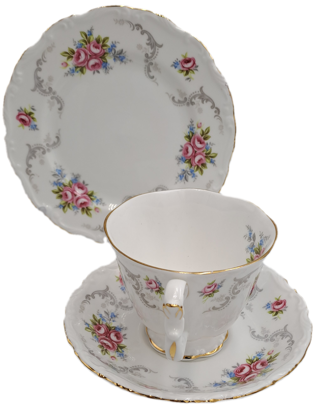 Vintage Royal Albert TRANQUILLITY Bone China Trio (Cup has a small chip)