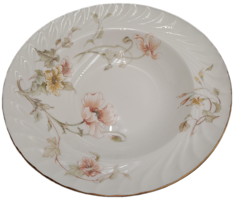 Vintage Gorham TRELLIS Fine China Soup Bowl 24kt Gold Hand Banded Japan-Mint Condition-6 Available