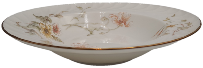 Vintage Gorham TRELLIS Fine China Soup Bowl 24kt Gold Hand Banded Japan-Mint Condition-6 Available