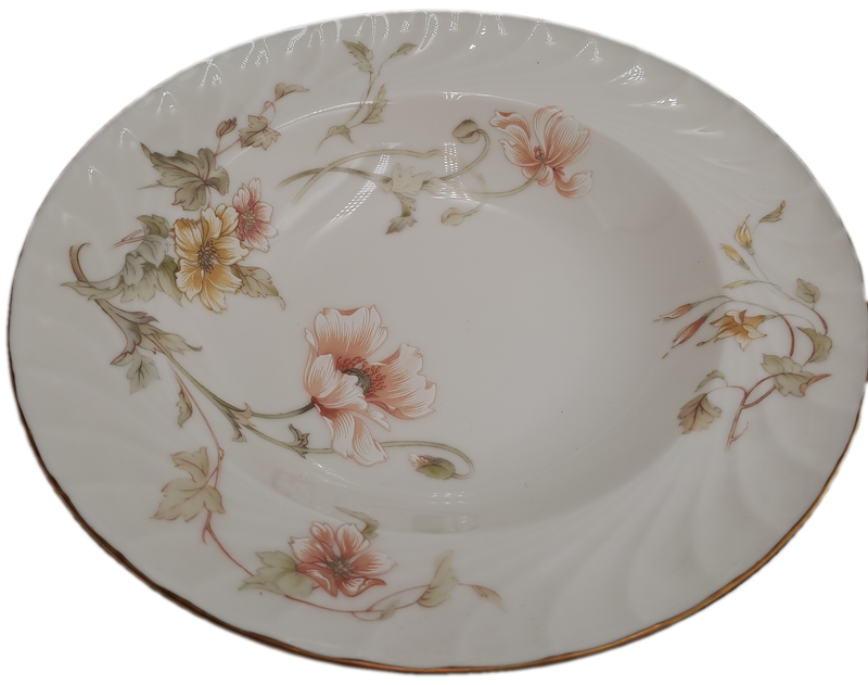 Vintage Gorham TRELLIS Fine China Soup Bowl 24kt Gold Hand Banded Japan-Mint Condition-6 Available