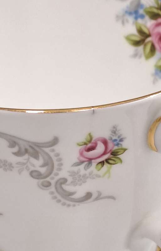 Vintage Royal Albert TRANQUILLITY Bone China Trio (Cup has a small chip)