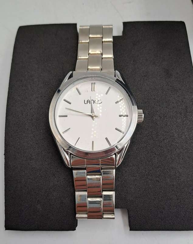 Pre-owned Lanco Stainless Steel Men's Quartz Watch- Unused -Boxed