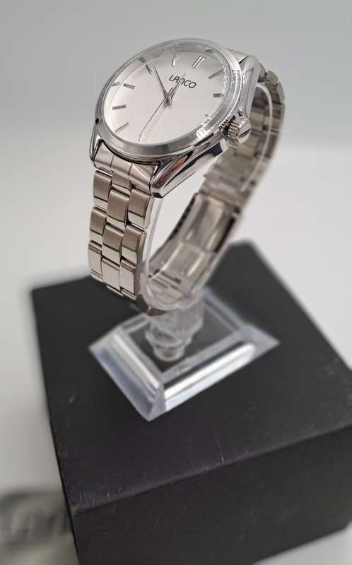 Pre-owned Lanco Stainless Steel Men's Quartz Watch- Unused -Boxed