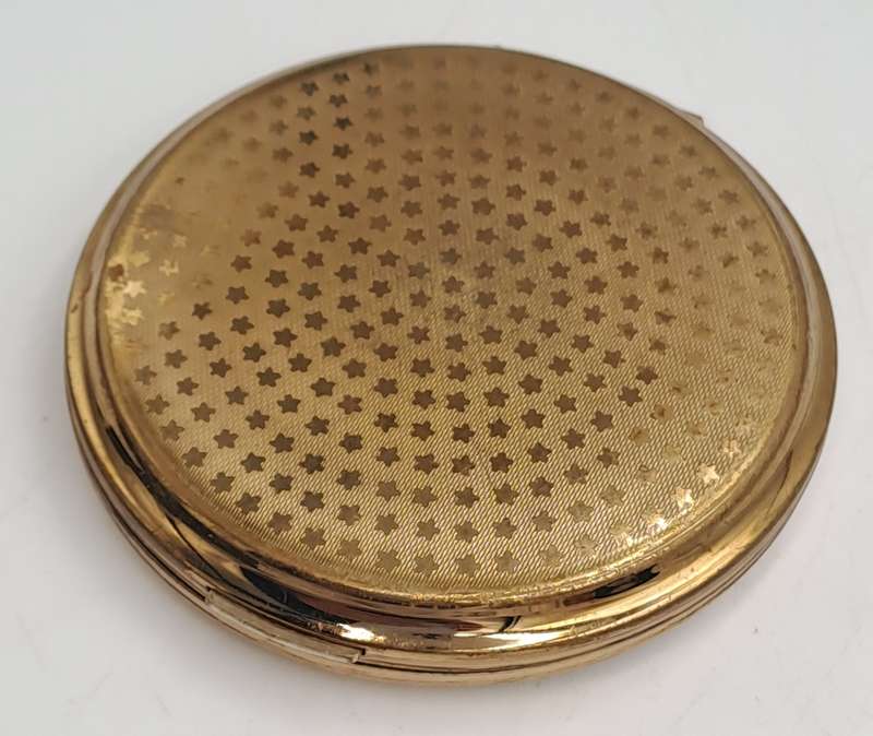 Vintage Ladies Powder Compact with Mirror  82mm in Diameter-Pat-764125