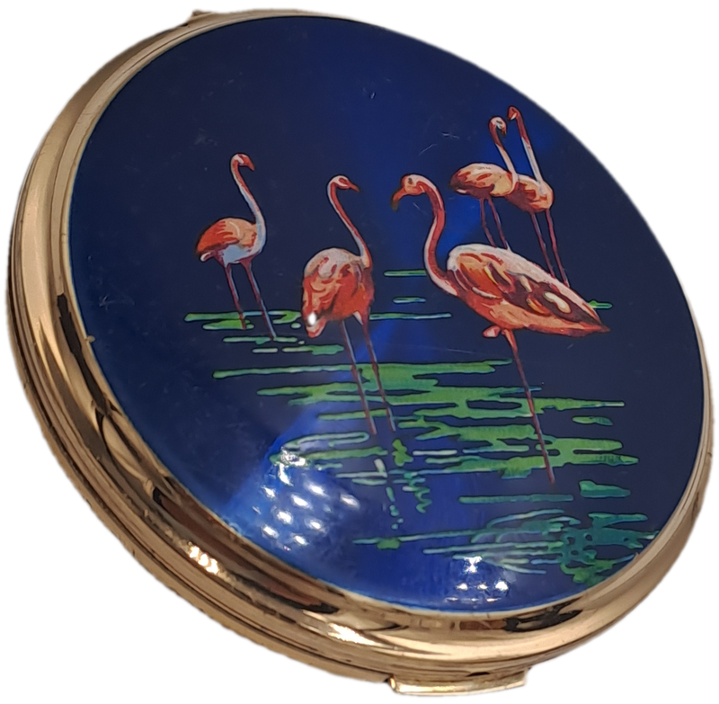 Vintage Ladies Powder Compact with Mirror  82mm in Diameter-Pat-764125