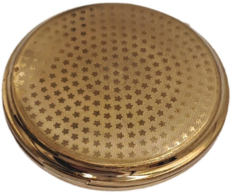 Vintage Ladies Powder Compact with Mirror  82mm in Diameter-Pat-764125