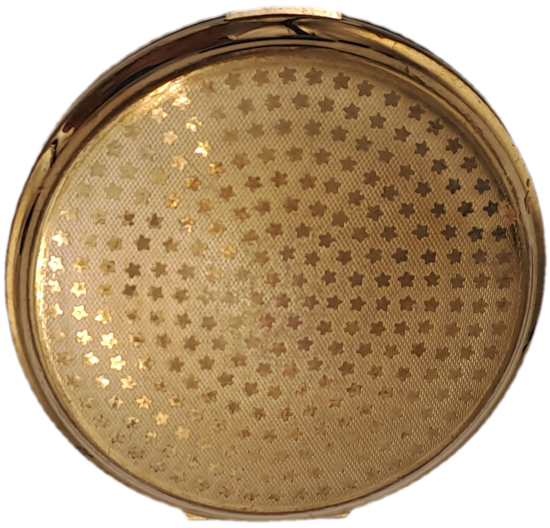 Vintage Ladies Powder Compact with Mirror  82mm in Diameter-Pat-764125