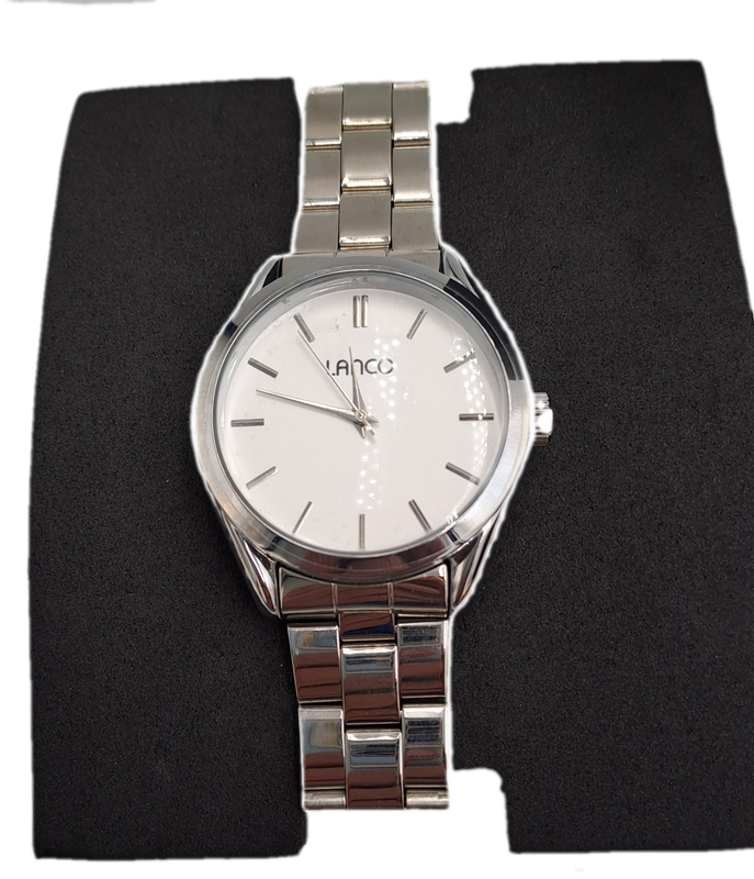 Pre-owned Lanco Stainless Steel Men's Quartz Watch- Unused -Boxed