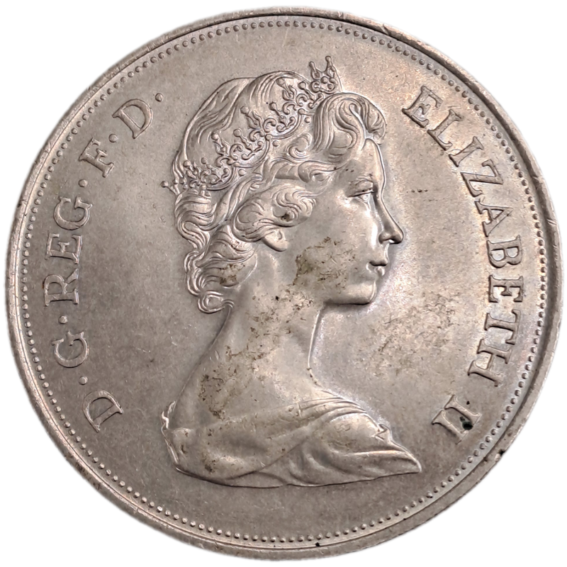 1972 United Kingdom 25 New Pence - Elizabeth II Silver Wedding  - 7452100 Minted